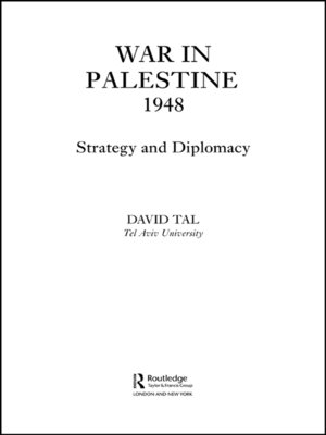 cover image of War in Palestine, 1948